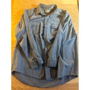 Arizona Jeans Co Mens XL Blue Long Sleeve Shirt Casual Cotton XL